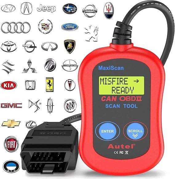 Autel MS300 OBD2 Scanner Code Reader, Turn Off Check Engine Light, Read & Erase Fault Codes, Check Emission Monitor Status CAN Diagnostic Scan Tool | OBD 2 CAN Diagnostic Scan Tool, Read/Clear Error Codes, For 1996 or Newer, OBD2 Protocol Vehicle