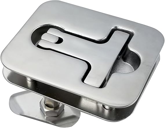 White Water 7176S Heavy Duty, Marine Grade Stainless Rectangular T-Handle Hatch Compression Latch