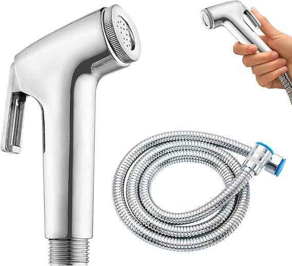 Multi-Functional Bidet Spray,Detachable Hand Held Bidet Sprayer with Stainless Steel Hose for Washbasin, Toilet, Bathroom, Toilet Cleaning