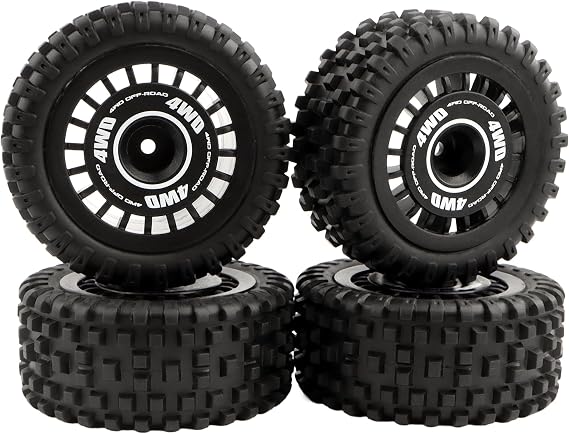 for H16PL RC Car Wheels Tires Tire 16300C Accessory Replacement Spare Parts for 1/16 Scale H16PL 16207 JC16EP Trucks