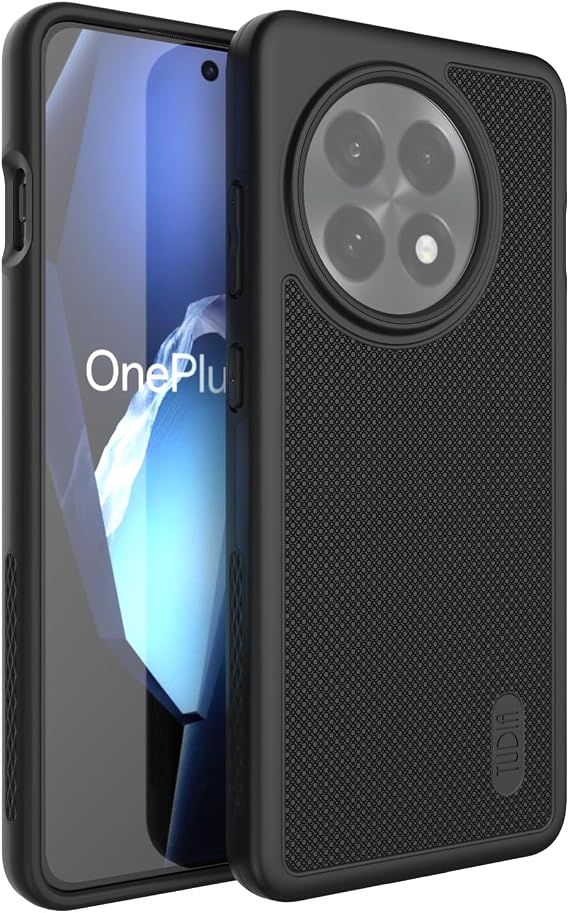 TUDIA [Military Grade Designed for OnePlus 13R Case 5G (2025), [MergeGrip] DropTested Dual Layer Shockproof Slim Rugged Tough Heavy Duty Protective Phone Cases (Black)