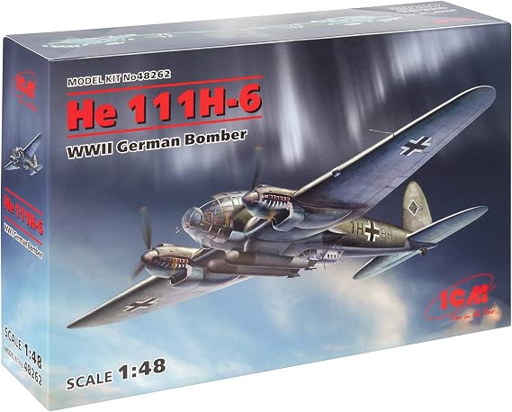 ICM 48262 - He 111H-6, WWII German Bomber - Plastic Military Model Kit - Scale 1:48