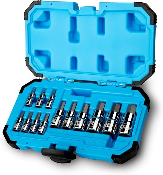 Capri Tools Hex Bit Socket Set, SAE, Advanced Series, 13-Piece