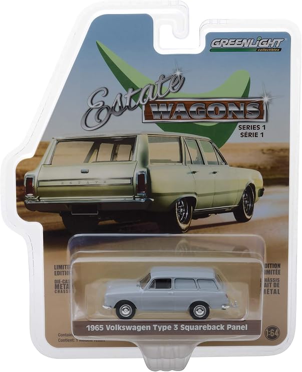 1:64 Estate Wagons Series 1-1965 Volkswagen Type 3 Panel (Grey)