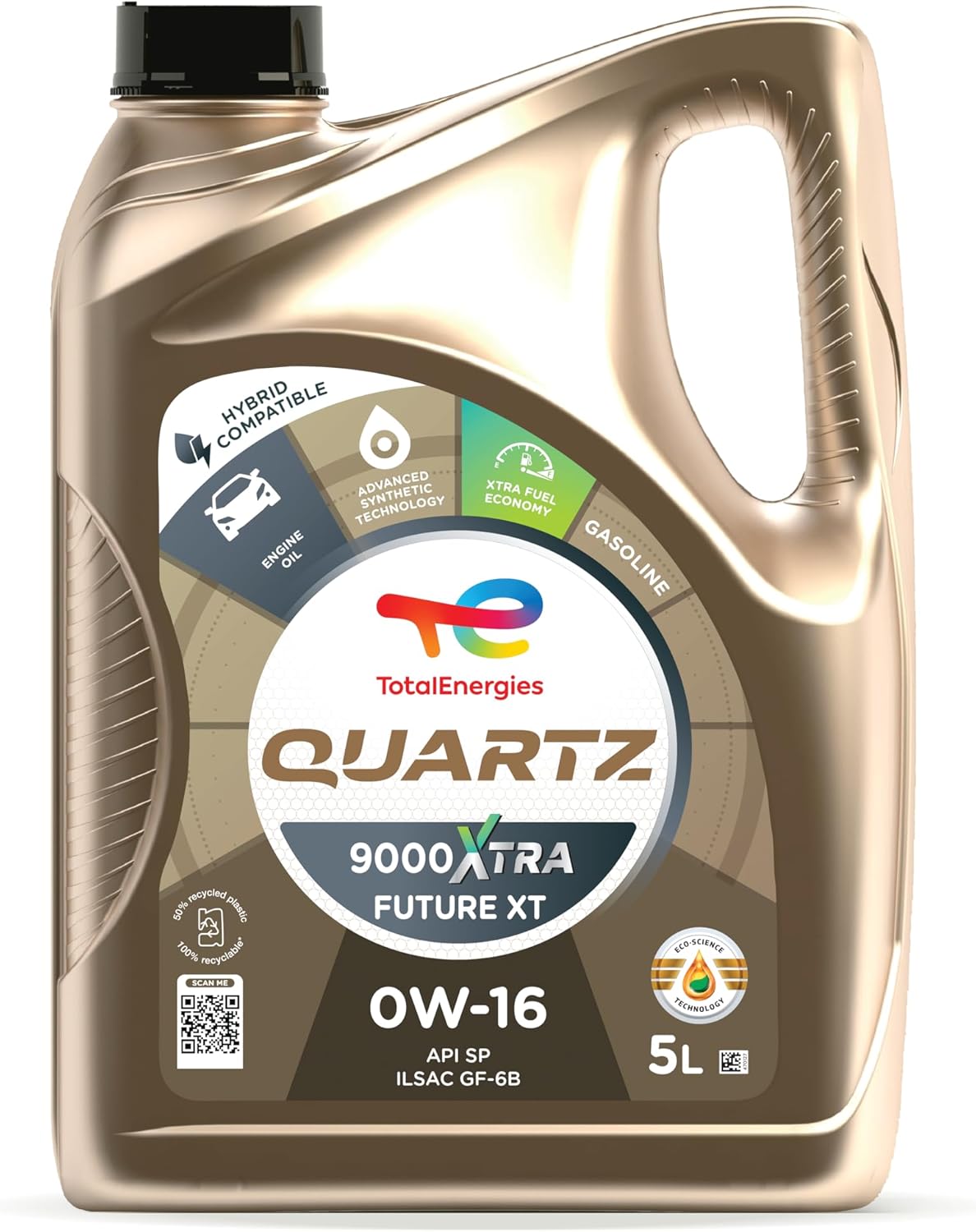 TotalEnergies QUARTZ 9000 XTRA FUTURE XT 0W-16 Advanced Synthetic Engine Oil - API SP, ILSAC GF-6B -5L