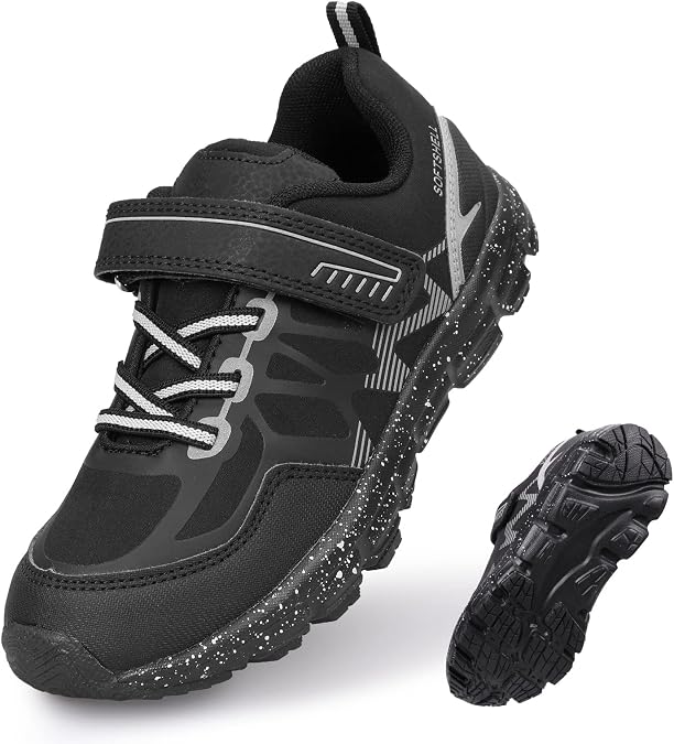 UOVO Boys Shoes Boys Sneakers Boys Tennis Hiking Running Shoes Kids Waterproof Athletic Outdoor Sneakers Non-Slip Comfy(Little/Big Boys)
