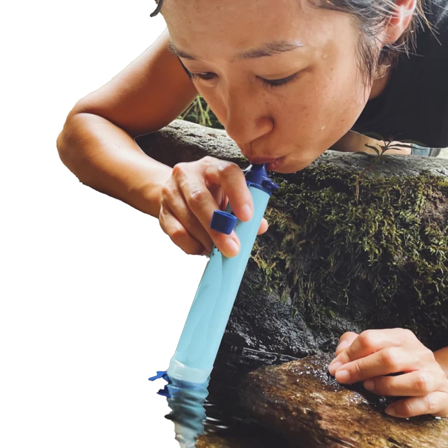 Ultimate Survival Water Filter Straw - Military Grade Portable Purifier for Hiking, Camping & Emergency Preparedness 1-Pack