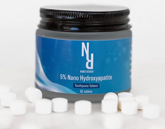 Hydroxyapatite Toothpaste Tablet, Natural, Fluoride & Plastic Free (62 tabs)