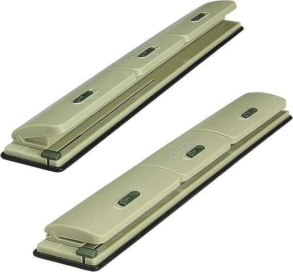 Levenger Circa 1-2-3 Portable Discbound Hole Punch, Heavy-Duty Mini Paper Puncher for Disc Notebooks, Business Home Office Supplies
