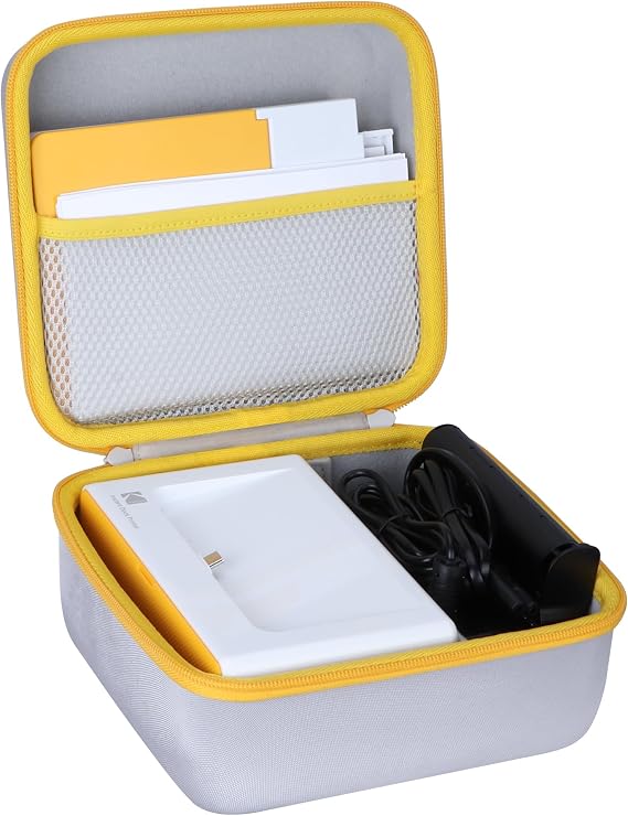 Lebakort Hard Case Compatible with KODAK Dock Plus 4PASS / Kodak Dock Premium 4x6 Portable Instant Photo Printer(Off White Case)