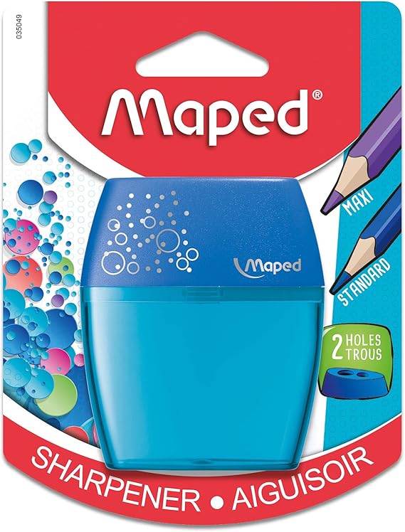 Maped Shaker 2 Hole Pencil Sharpener, Assorted Colors (035049)