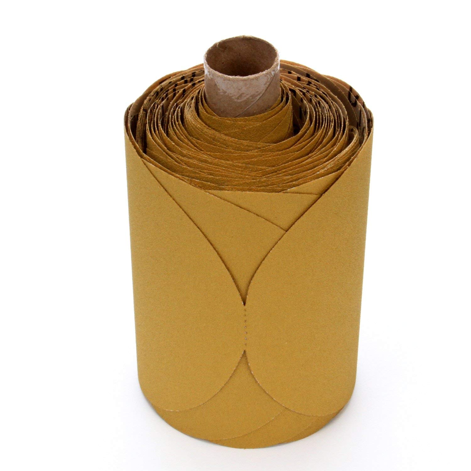 3M Stikit Gold Film Disc Roll 255L - Adhesive Backed Sanding Discs - P120 Grit Aluminum Oxide - For Random Orbital Sander - 5 - 125 per Roll