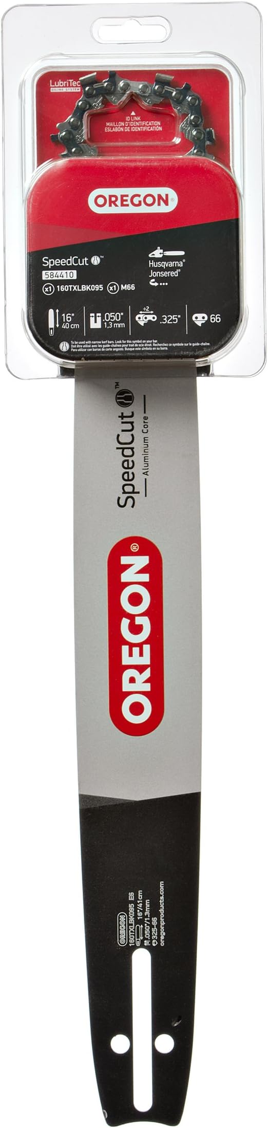 Oregon 16" Bar & Chainsaw Chain Combo, .325", .050" Gauge, 66 Drive Links