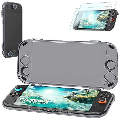 Hard Protective Case Compatible with Nintenndo Switch 2 | Precision-Fit for Switch 2, Ultra-Slim & Lightweight, 360 Protection, Snap-Lock Durable, Complete Kit