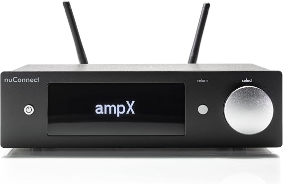 Nubert nuConnect ampX Digital Amplifier Digital HiFi Amplifier with 130W Pulse Power/Channel DAC Phono MM/MC HDMI ARC USB & Bluetooth aptX HD