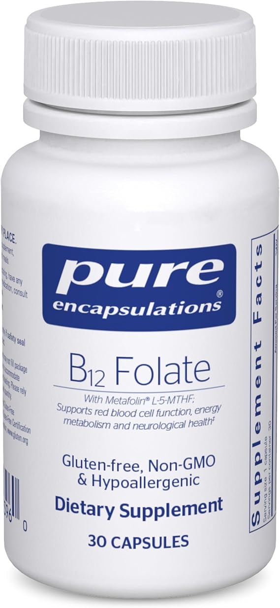 Pure Encapsulations B12 Folate, 30 Capsules