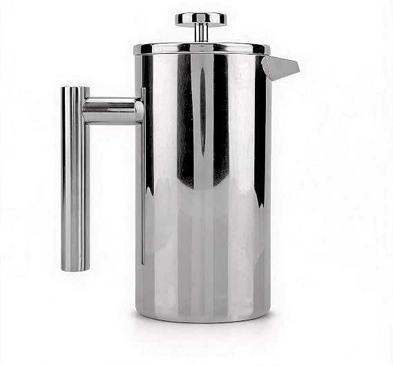 Bewinner Press Coffee Pot, French Press Coffee Maker Double Walled Stainless Steel Coffee Maker French Press Tea Pot with Filter (800ML)