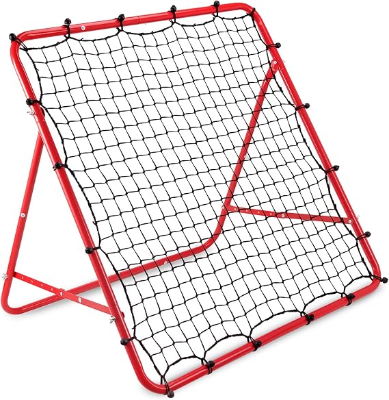 Baseball Rebounder Net, Adjustable Angle Football Training Equipment