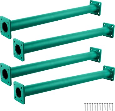 4 Pcs Metal Monkey Bars Kit Playground Ladder Rungs Hardware Playset Climbing Monkey Bar for Kids Boys Girls Outdoor Backyard Playground Accessories 15-1/8 in
