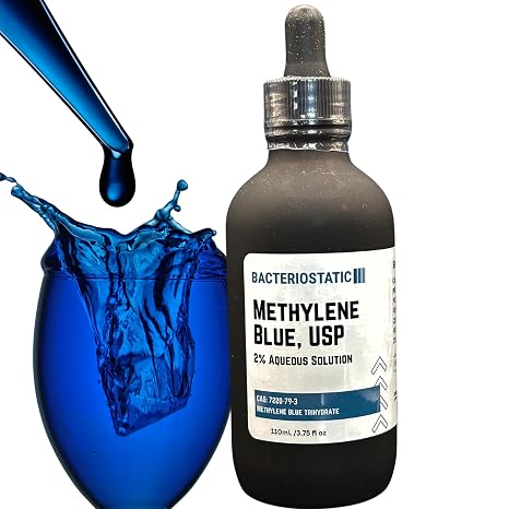 2% Methylene Blue Pharmaceutical Grade USP 3.75 oz USA Made & Tested