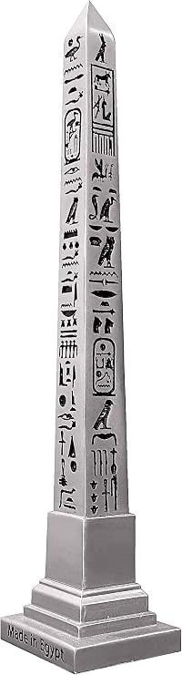 NileCart Egyptian Obelisk 10 in Resin Collectible Figure | Handmade in Egypt
