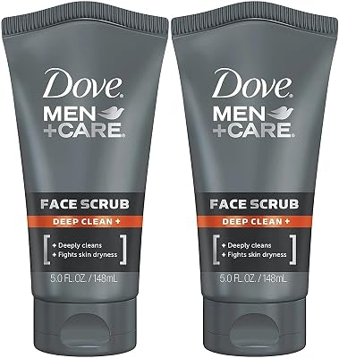 Dove MenCare Face Scrub, Deep Clean Plus, 5 Ounce Pack of 2
