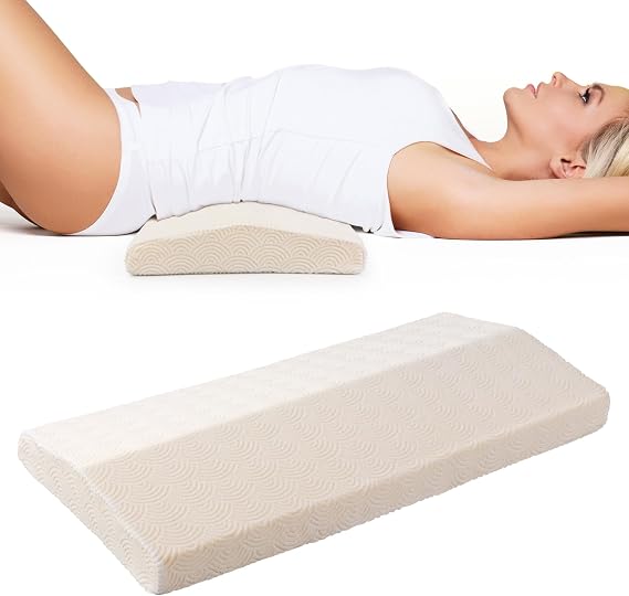 Cozyhealth Lumbar Support Pillow for Sleeping Memory Foam Lumbar Support Cushion for Lower Back Pain Relief, Back Support Bed Pillow Waist Support (Small)