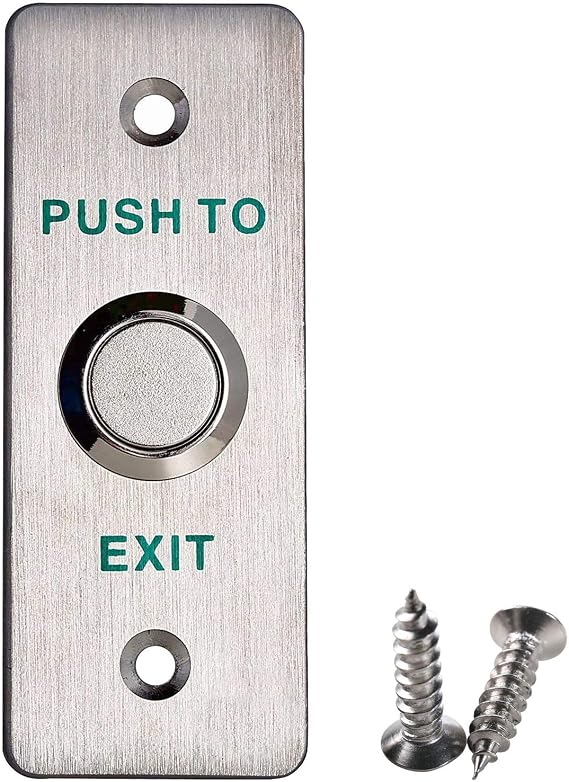 UHPPOTE Momentary Toggle Push to Exit Button Switch NO/COM Contact