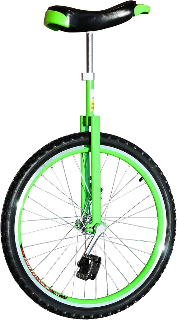 Unifly 20" Street Unicycle - [C] Frame, Tubular Oval Steel, Complete Set, Double Wide Aluminum Wheel