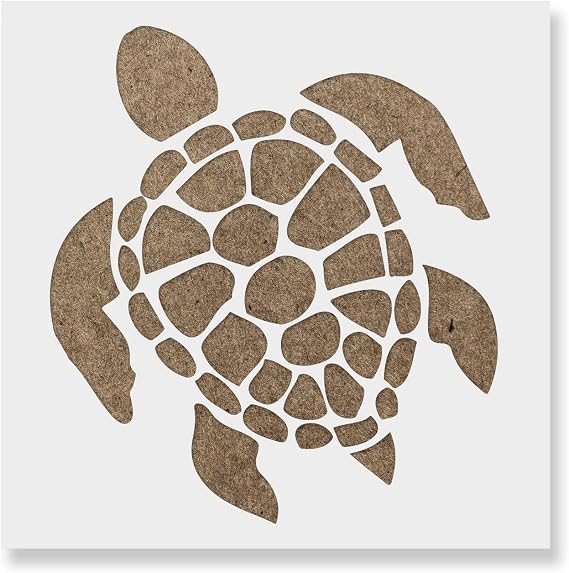Sea Turtle Decal & Art - Turtle Stencil