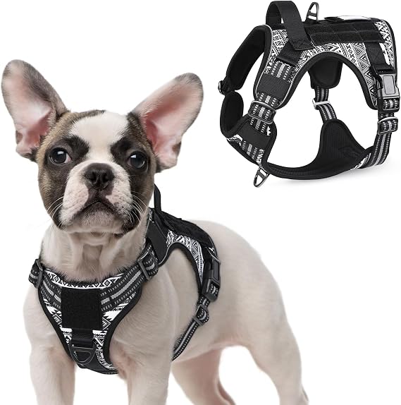rabbitgoo Tactical Dog Harness for Small, No Pull Military Service Vest