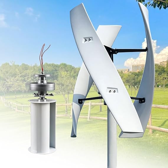 16000W 20000W Wind Turbine Generator Kit, Portable Vertical Wind Power Generator 12V 24V 48V 220V Wind Turbine Generator Kit with Charge Controller for Marine, RV, Home and Industrial Use(20000W,48V)