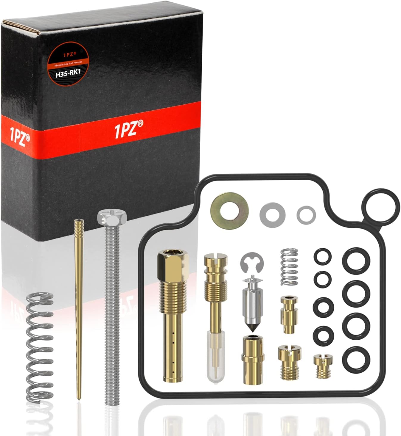 1PZ H35-RK1 Carburetor Rebuild Kit Repair Replacement for Honda TRX350 Rancher 350 2004 2005 2006 Carb