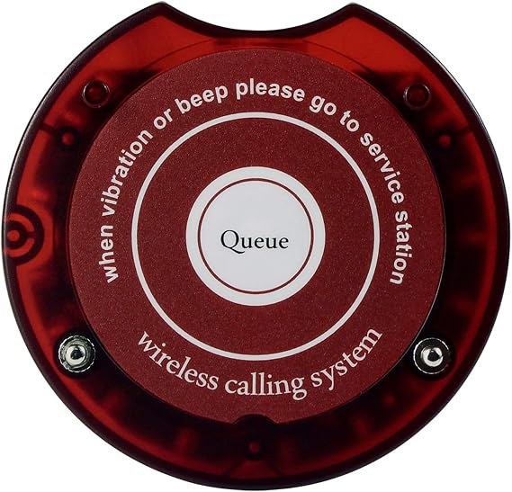 Retekess TD165 Restaurant Pager Replacement,Single Buzzer,Max 999 Beepers,Stop Beeping for Church Nursery,Brewery,Food Truck,Hospital