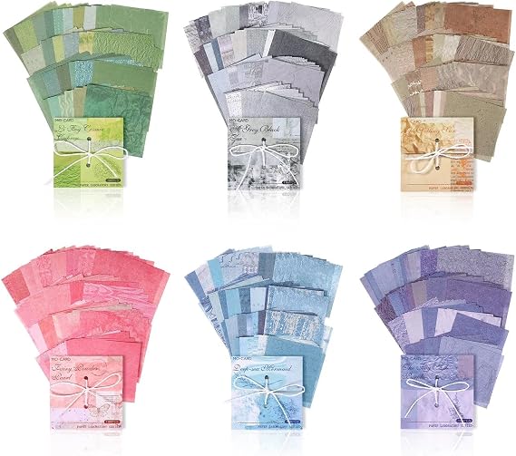 600 Sheet Scrapbook Papers, Decoupage Paper Sheets, Aesthetic Stationery Memo Notepad, DIY Card Making with Index Sticker