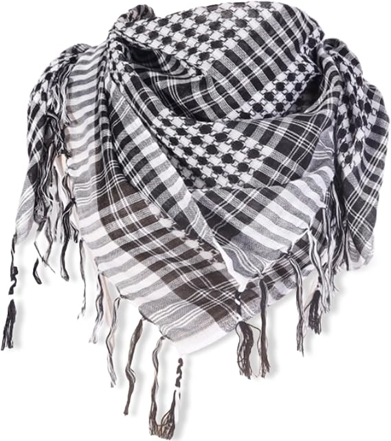Desert Shemagh Scarf effiyeh Scarf Men,Palestine Arafat Scarf Stylish & versatile fashion scarf for Men & Women of All Ages