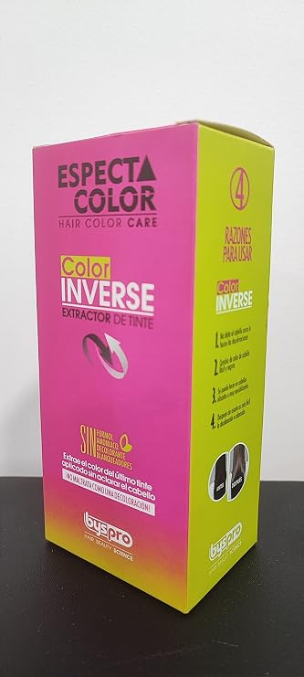 BysPro Color Inverse Espectacolor Hair Color Care 2 Steps Bottles | Bys Pro Extractor de Tinte 2 Pasos