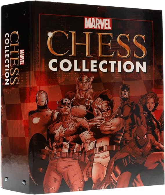 Toynk Marvel Eaglemoss Chess Collection Binder, Red Colored