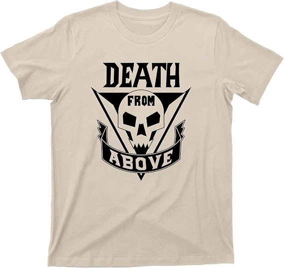 Starship Troopers Death from Above Tattoo T Shirt Mobile Infantry Ricos Roughnecks 90s Aliens Science Fiction Movie Tee