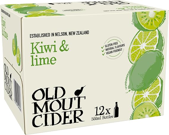 Old Mout Cider Kiwi and Lime, 12 X 500ML