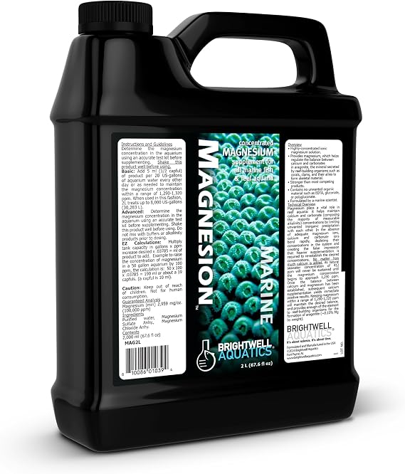 Brightwell Aquatics Magnesion Ionic Magnesium for Reef Aquariums, 2L
