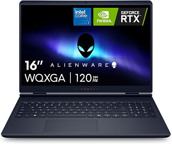 Alienware 16 Aurora Gaming Laptop, NVIDIA RTX 5060, Intel Core 7 240H