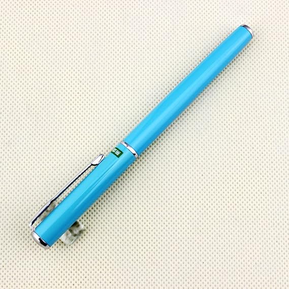 Advanced Fountain Pen Classical Hero 9288 Pen Light Blue with Silver Clip Pen