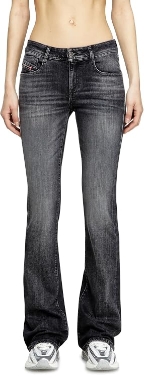 Diesel Women's 1969 D-Ebbey Bootcut Jeans Black/Dark Grey, 30W 32L