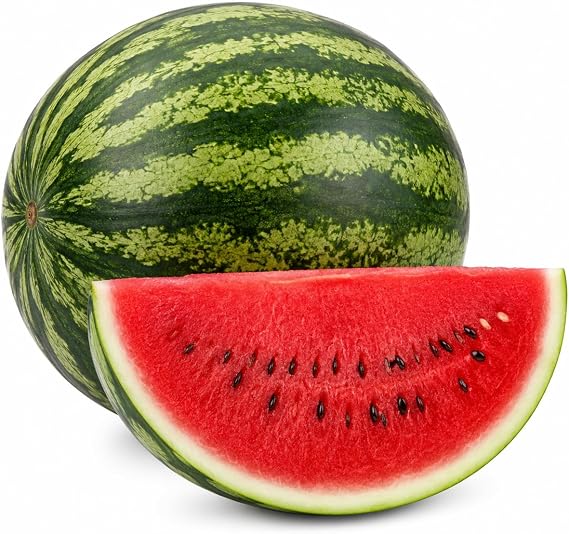 Crimson Sweet Watermelon Seeds for Planting - Heirloom Non-GMO Summer Fruit Seed Variety - Sweet Juicy Red Flesh - High Yield Garden Watermelon for Outdoor Gardens Raised Beds & Containers.