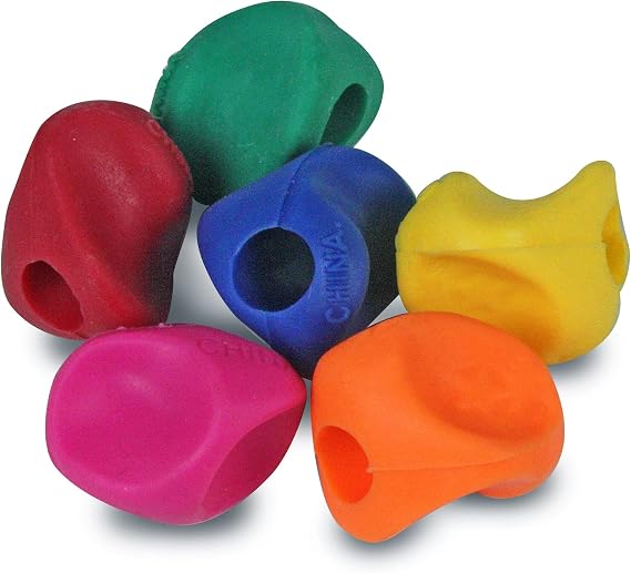 The Pencil Grip Mini Pencil Grips, Ergonomic Writing Aid for Righties and Lefties, Colorful Pencil Grippers, Assorted Bright Colors, 100 Pack - TPG-175100