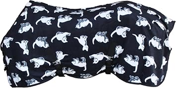 Challenger Horse Soft Fleece Cooler Exercise Blanket Wicks Moisture Winter Liner 43EE02