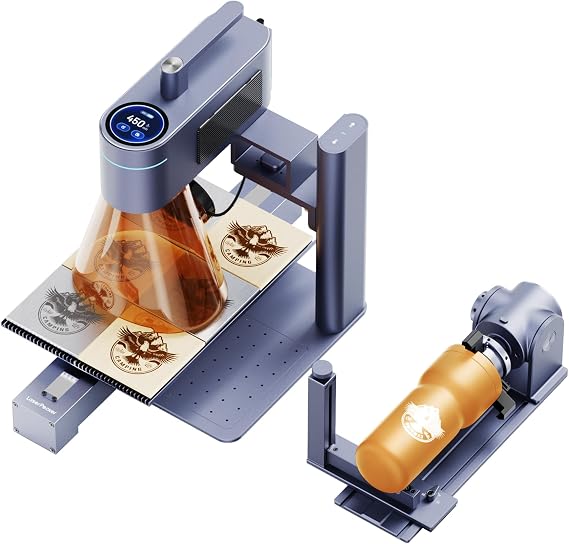 LaserPecker 4 Laser Engraving Machine, DIY Home and Commercial Use, Blue Laser and Infrared Laser Processing Machine, Dual Laser for Most Materials