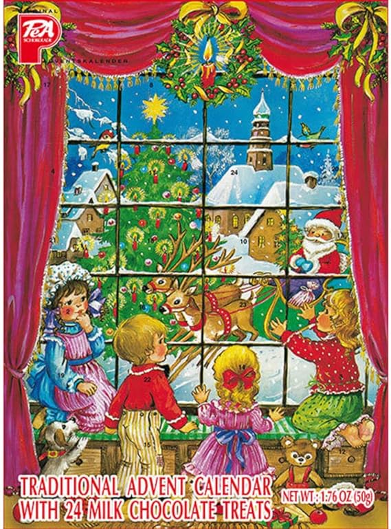 Advent Christmas Calendar  24 Chocolate Pieces Countdown Calendar
