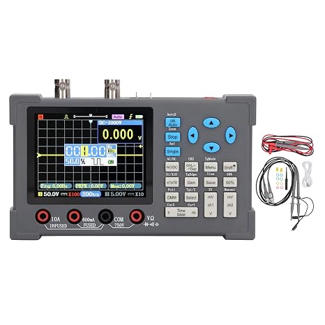 DSO3D12 Digital Oscilloscope 3 in 1 120M 250MSa / s 3.2in Screen Display Channel Digital Oscilloscope Bandwidth and Multimeter and Generator